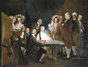 Francisco de Goya La familia del infante don Luis de Borbon painting